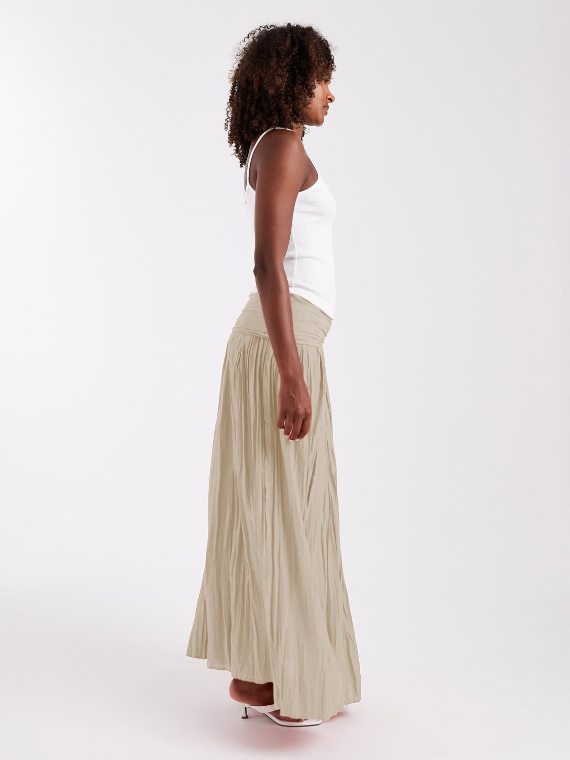 TSNAYA Long skirt - Natural